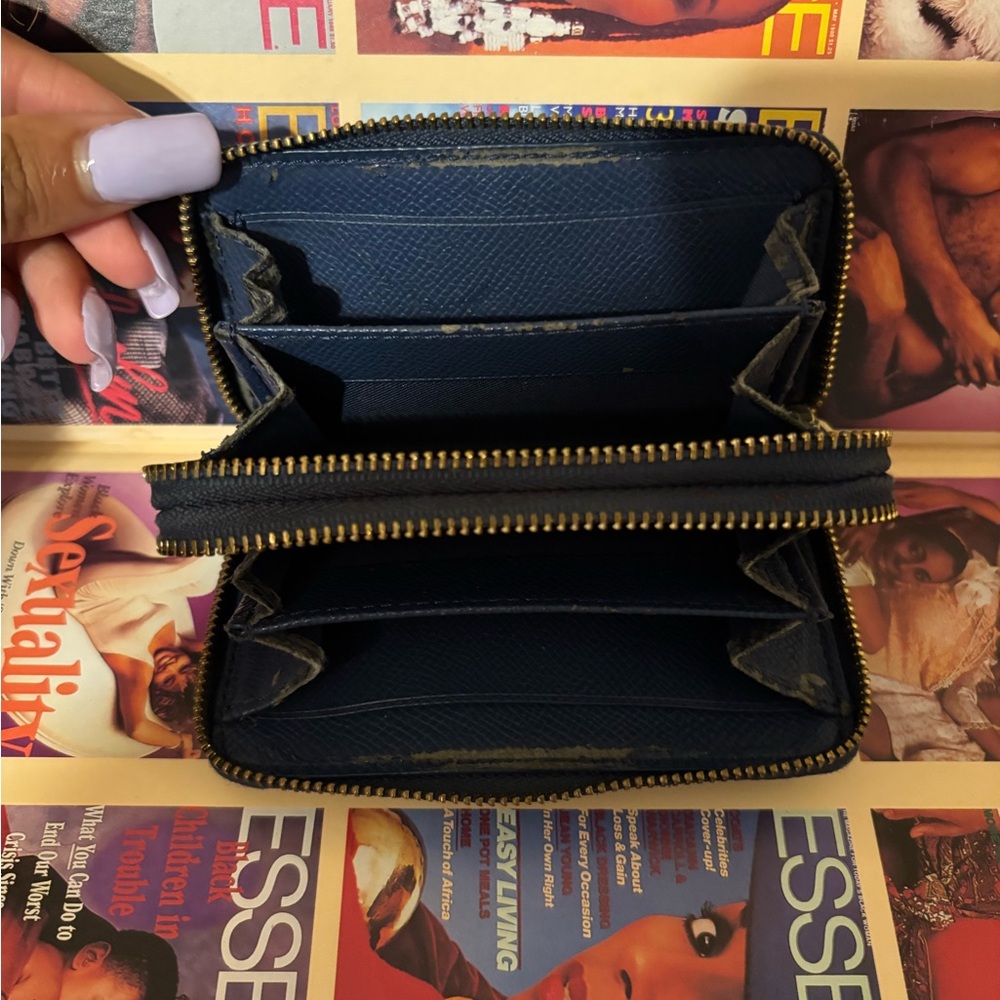 Coach Navy Blue Wallet